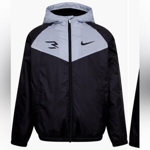 Nike 3 Brand Kids Fleece Lined Windrunner Jacket - L (12-14)